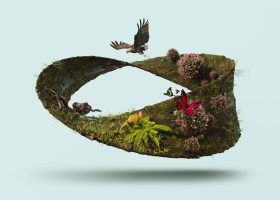 bucle-de-collage-de-concepto-de-naturaleza